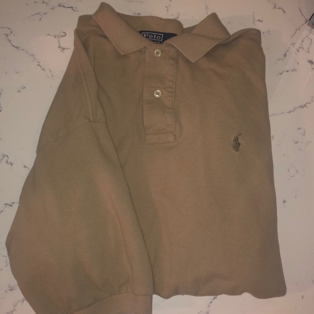 Beige Ralph Lauren polo short sleeve